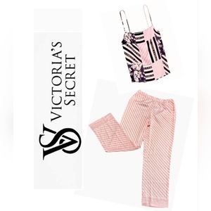 NWT. Victoria's Secret Satin Set Pajama Bottoms Pant and Cami tank top
